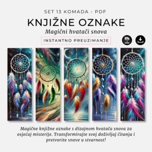 Knjižne oznake_Digitalni proizvodi_Magični hvatači snova_Za knjige_Infinitum Design