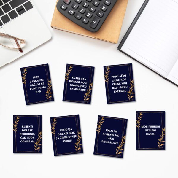 Afirmacijske kartice_Financijsko obilje_Infinitum Design