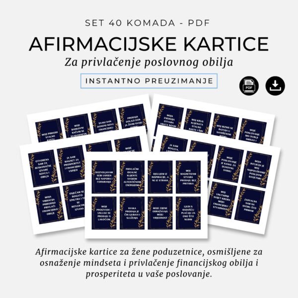 Afirmacijske kartice_Žene poduzetnice_Infinitum Design